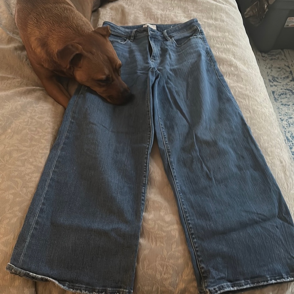 Wide leg denim